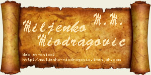 Miljenko Miodragović vizit kartica